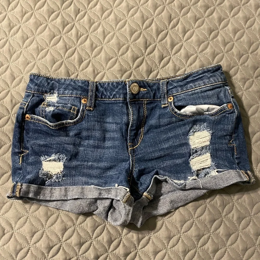 Aeropostale denim distressed shorts